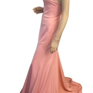 FLAIR NEW YORK PINK   /‎ PEACH STRAPLESS FORMAL